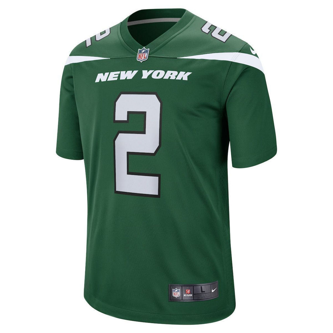 Nike Men's Zach Wilson Gotham Green New York Jets Game Jersey - Image 3 of 4