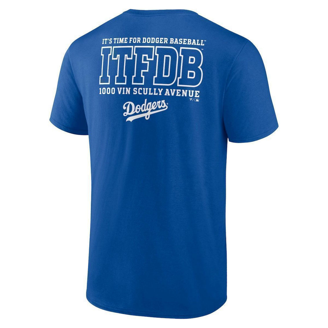 Fanatics Branded Men's Royal Los Angeles Dodgers Iconic Bring It T-Shirt - Image 4 of 4