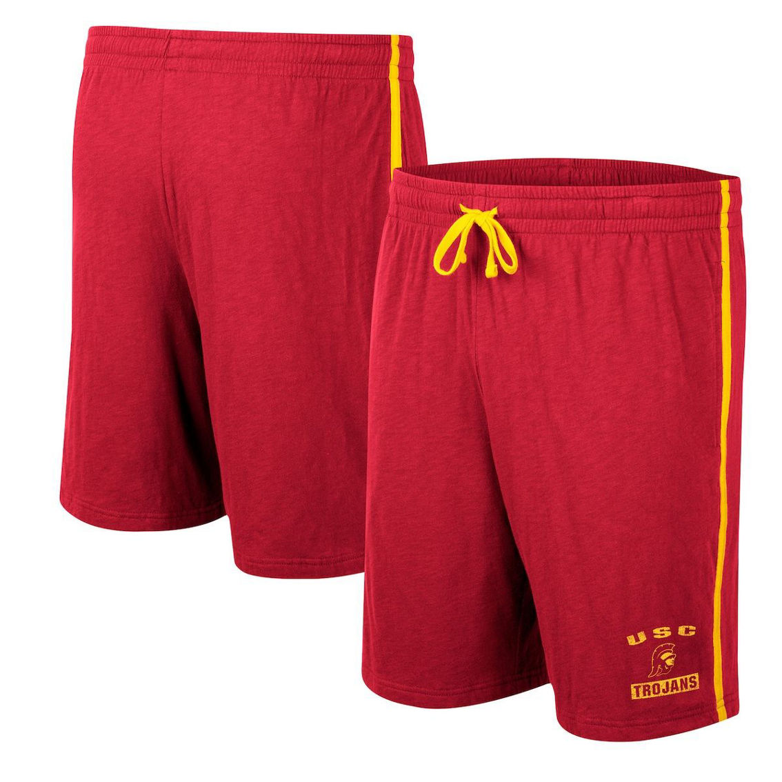 Colosseum Men's Cardinal USC Trojans Thunder Slub Shorts - Image 2 of 4