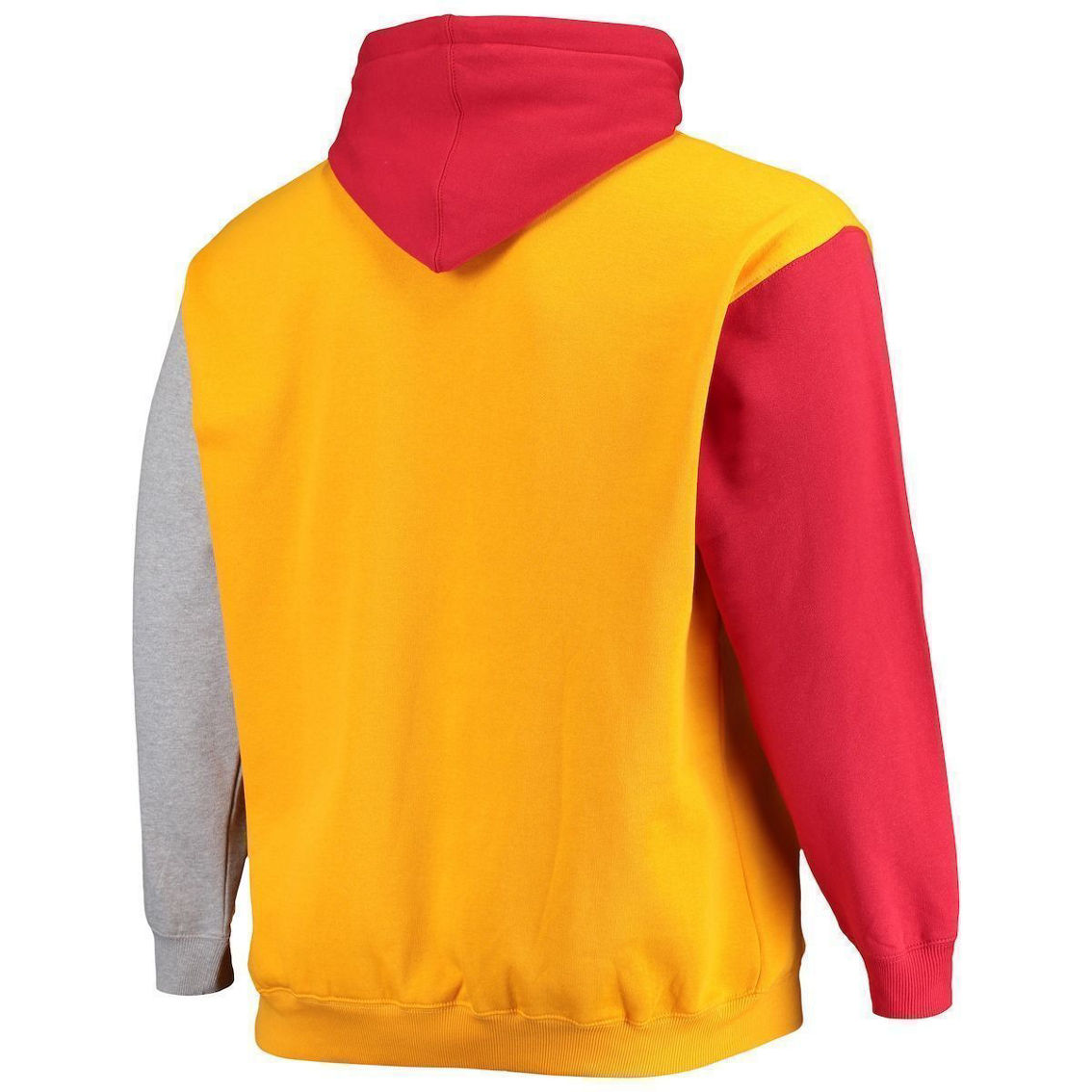 Fanatics Branded Men's Red/Yellow Kansas City Chiefs Big & Tall Pullover Hoodie - Image 4 of 4