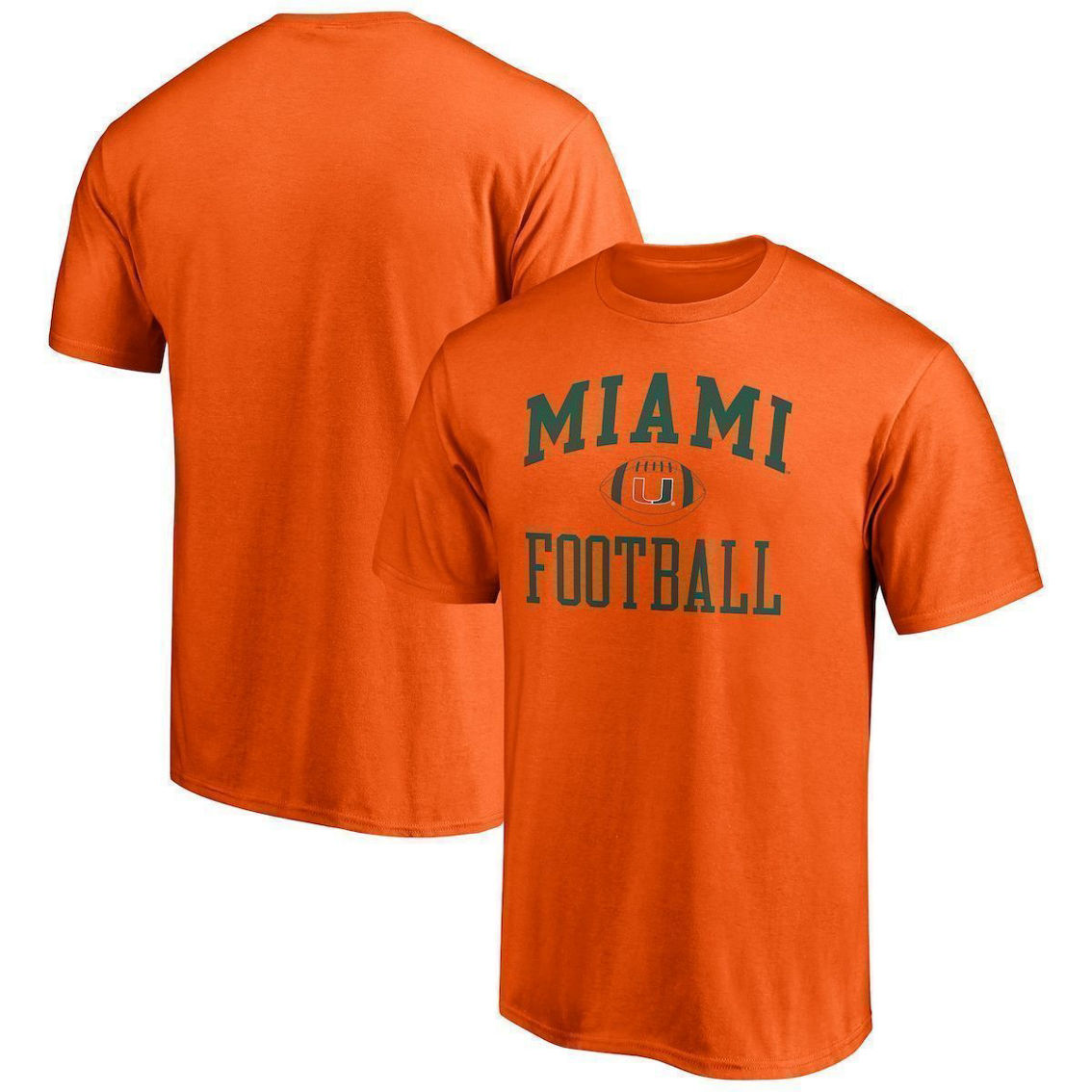 Fanatics Branded Men's Orange Miami Hurricanes First Sprint Team T-Shirt - Image 2 of 4