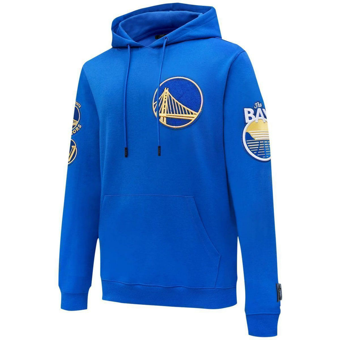 Men's Pro Standard Royal Golden State Warriors Chenille Team Pullover Hoodie - Image 3 of 4