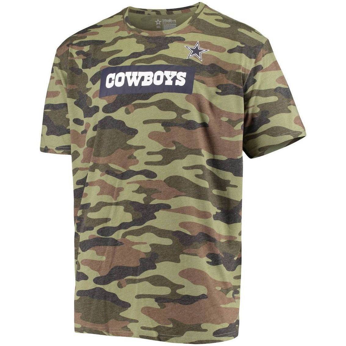 Dallas Cowboys Merchandise Men's Leighton Vander Esch Camo Dallas Cowboys Caudron Name & Number T-Shirt - Image 3 of 4