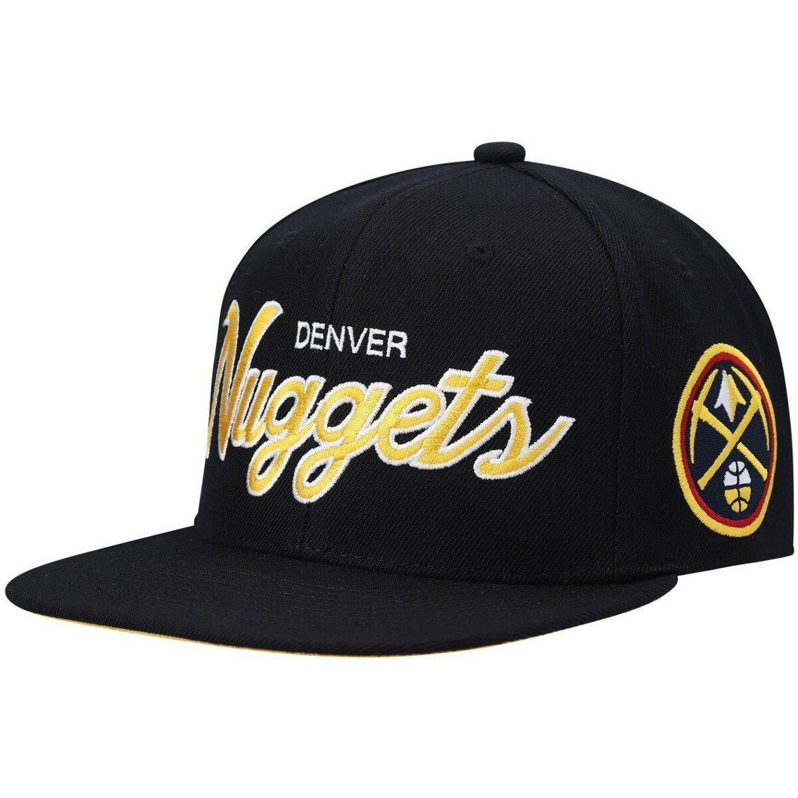 Mitchell & Ness Men's Black Denver Nuggets HC Script 2.0 Snapback Hat - Image 2 of 4