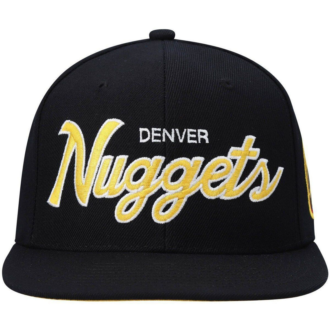 Mitchell & Ness Men's Black Denver Nuggets HC Script 2.0 Snapback Hat - Image 3 of 4