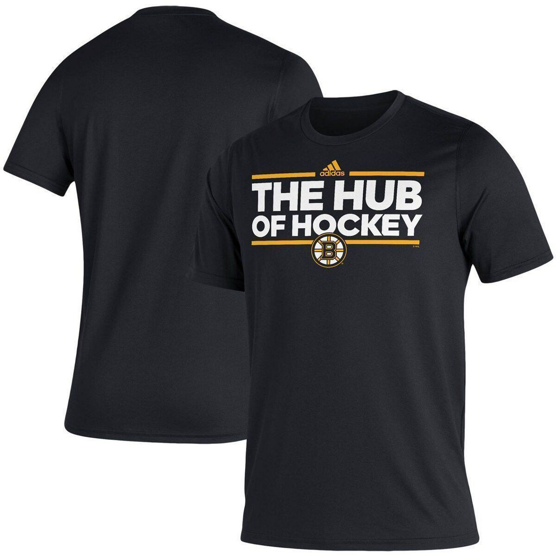 adidas Men's Black Boston Bruins Dassler Creator T-Shirt - Image 2 of 4