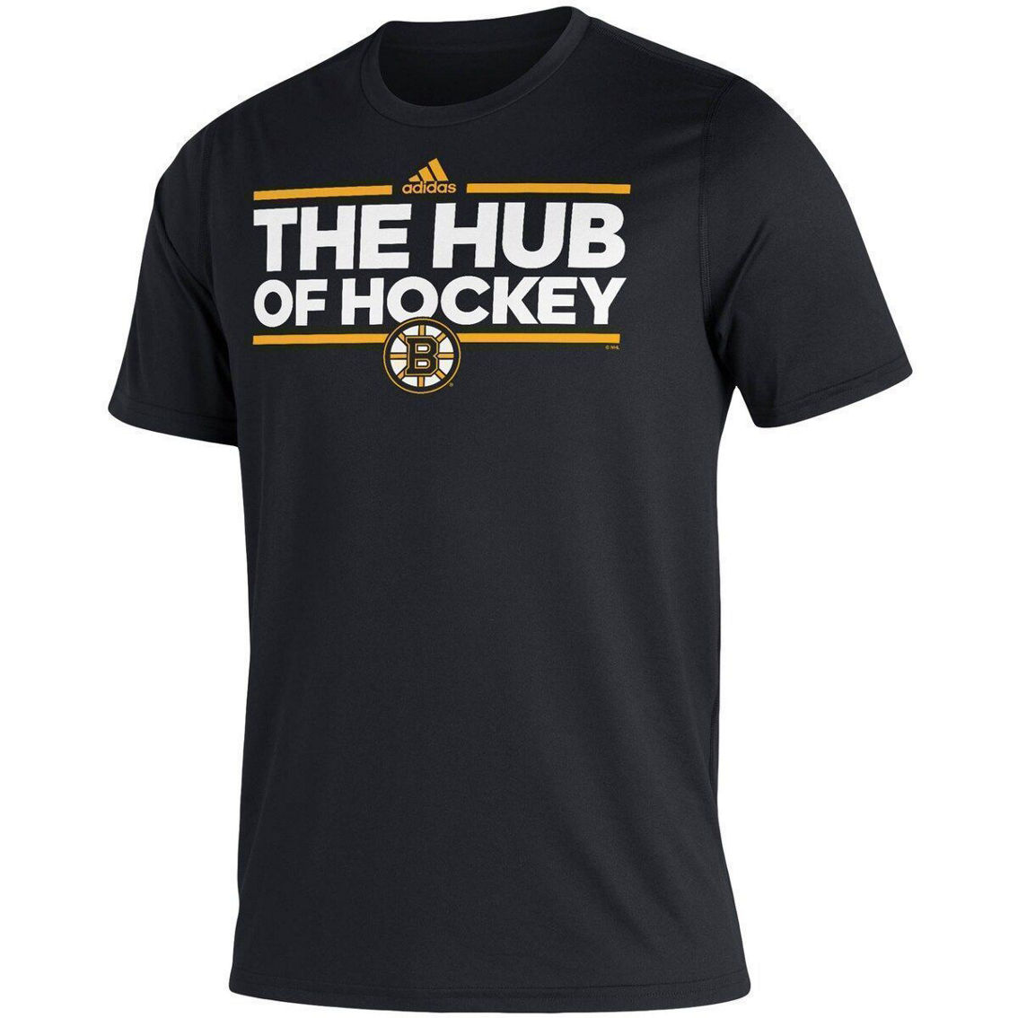 adidas Men's Black Boston Bruins Dassler Creator T-Shirt - Image 3 of 4
