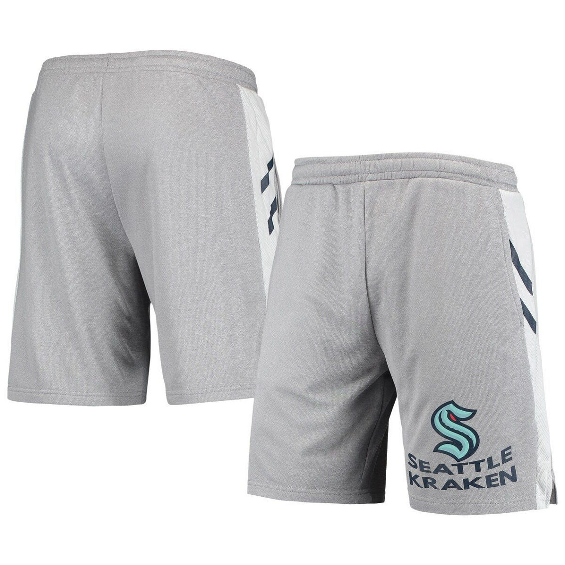Concepts Sport Men's Gray Seattle Kraken Stature Jam Shorts - Image 2 of 4