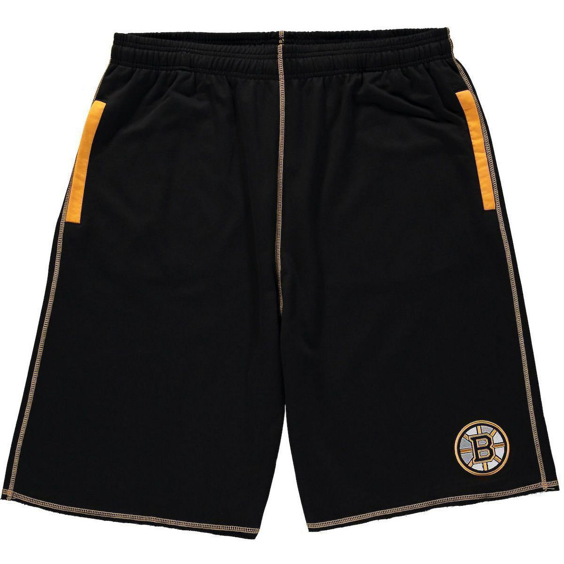 Profile Men's Black Boston Bruins Big & Tall French Terry Shorts - Image 2 of 4