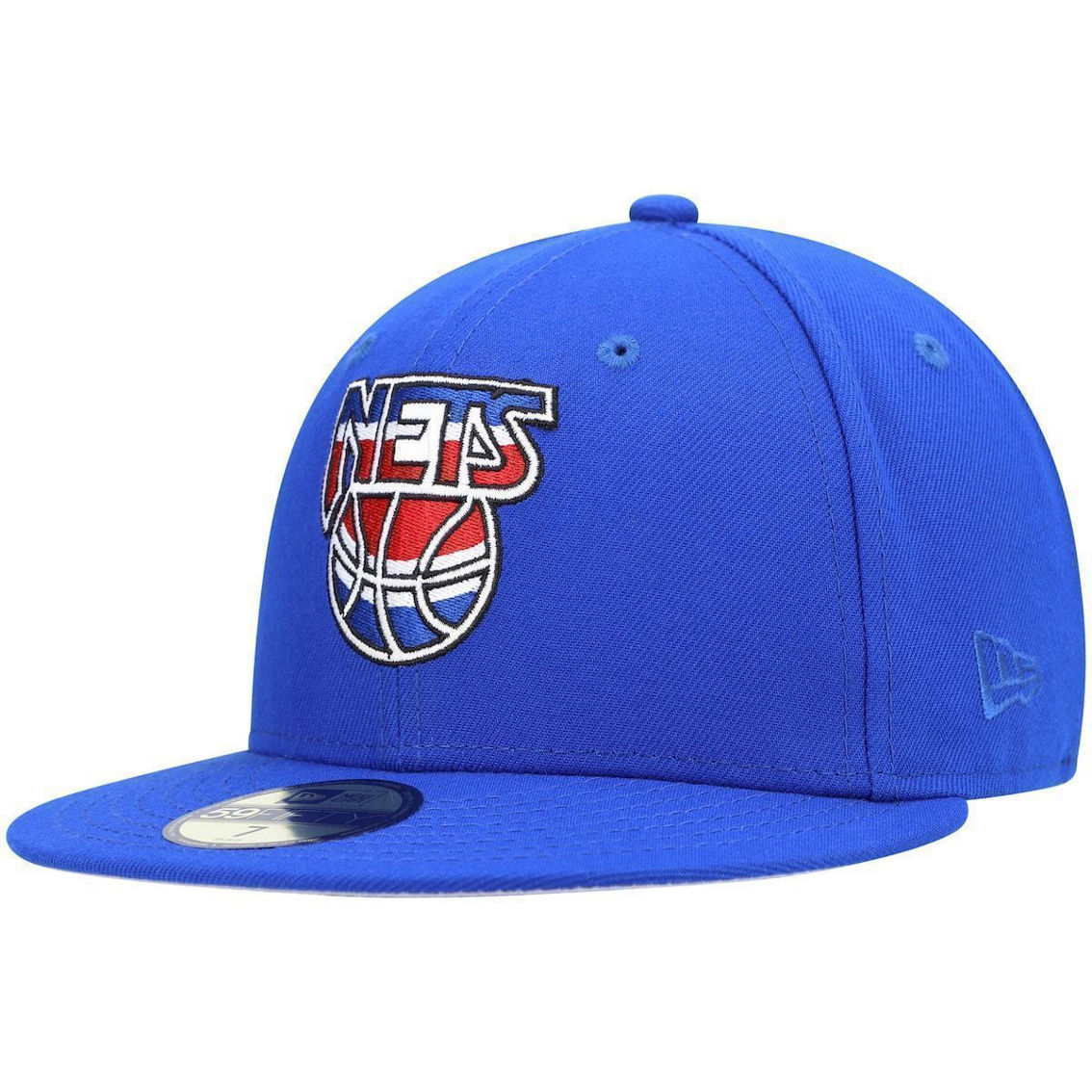 New Era Men's Blue Brooklyn Nets Hardwood Classics 59FIFTY Fitted Hat - Image 2 of 4
