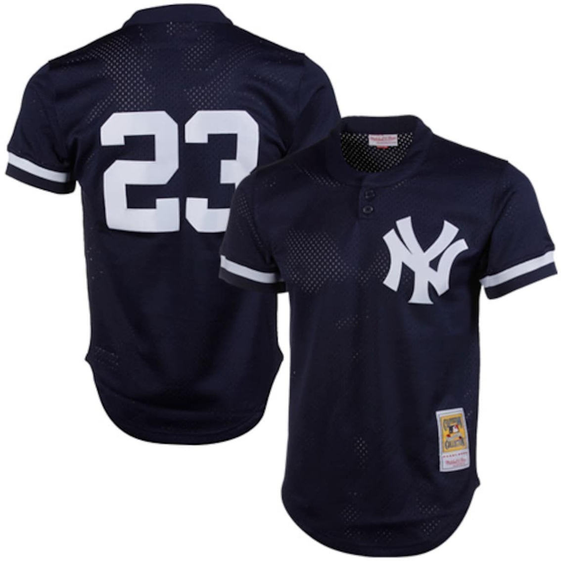 Mitchell & Ness Men's Don Mattingly Navy New York Yankees 1995 Authentic Cooperstown Collection Mesh Batting Practice Jersey - Image 2 of 4