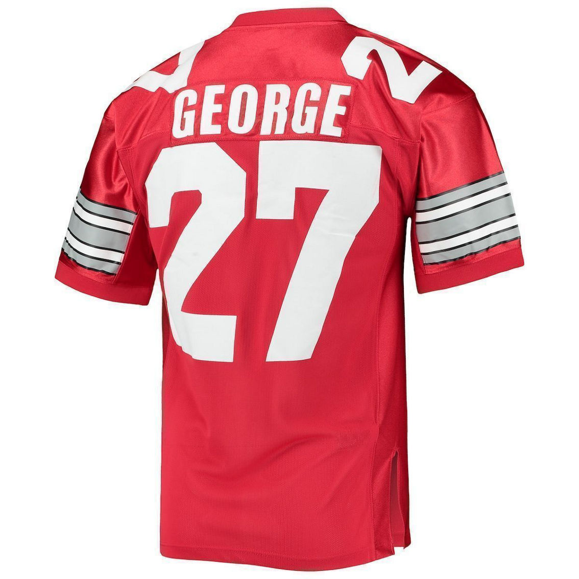 Mitchell & Ness Men's Eddie George Scarlet Ohio State Buckeyes 1995 Authentic Throwback Football Jersey - Image 4 of 4