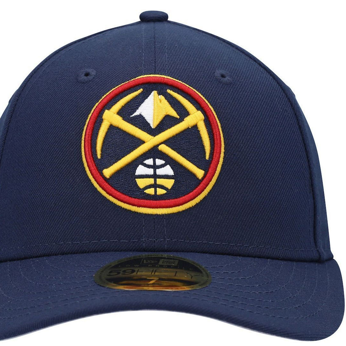 New Era Men's Navy Denver Nuggets Team Low 59FIFTY Fitted Hat - Image 3 of 4