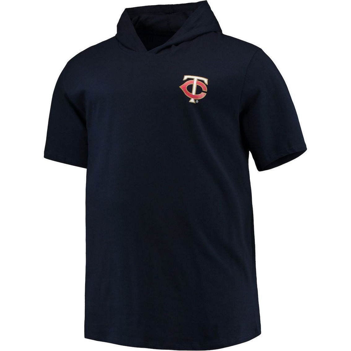 Profile Men's Navy Minnesota Twins Big & Tall Jersey Short Sleeve Pullover Hoodie T-Shirt - Image 3 of 4