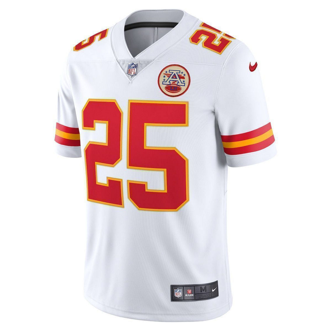 Nike Men's Clyde Edwards-Helaire White Kansas City Chiefs Vapor Limited Jersey - Image 3 of 4