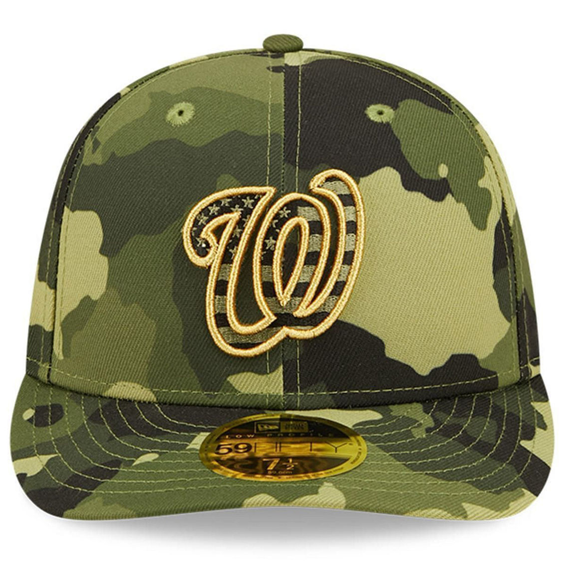 New Era Men's Camo Washington Nationals 2022 Armed Forces Day On-Field Low 59FIFTY - Image 3 of 4