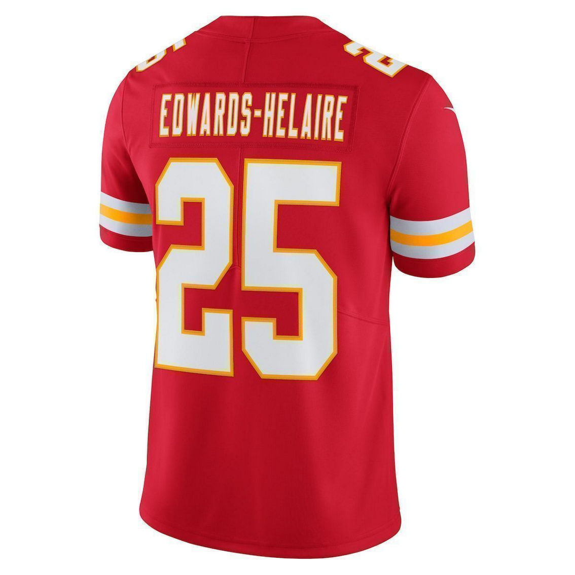 Nike Men's Clyde Edwards-Helaire Red Kansas City Chiefs Vapor Limited Jersey - Image 4 of 4