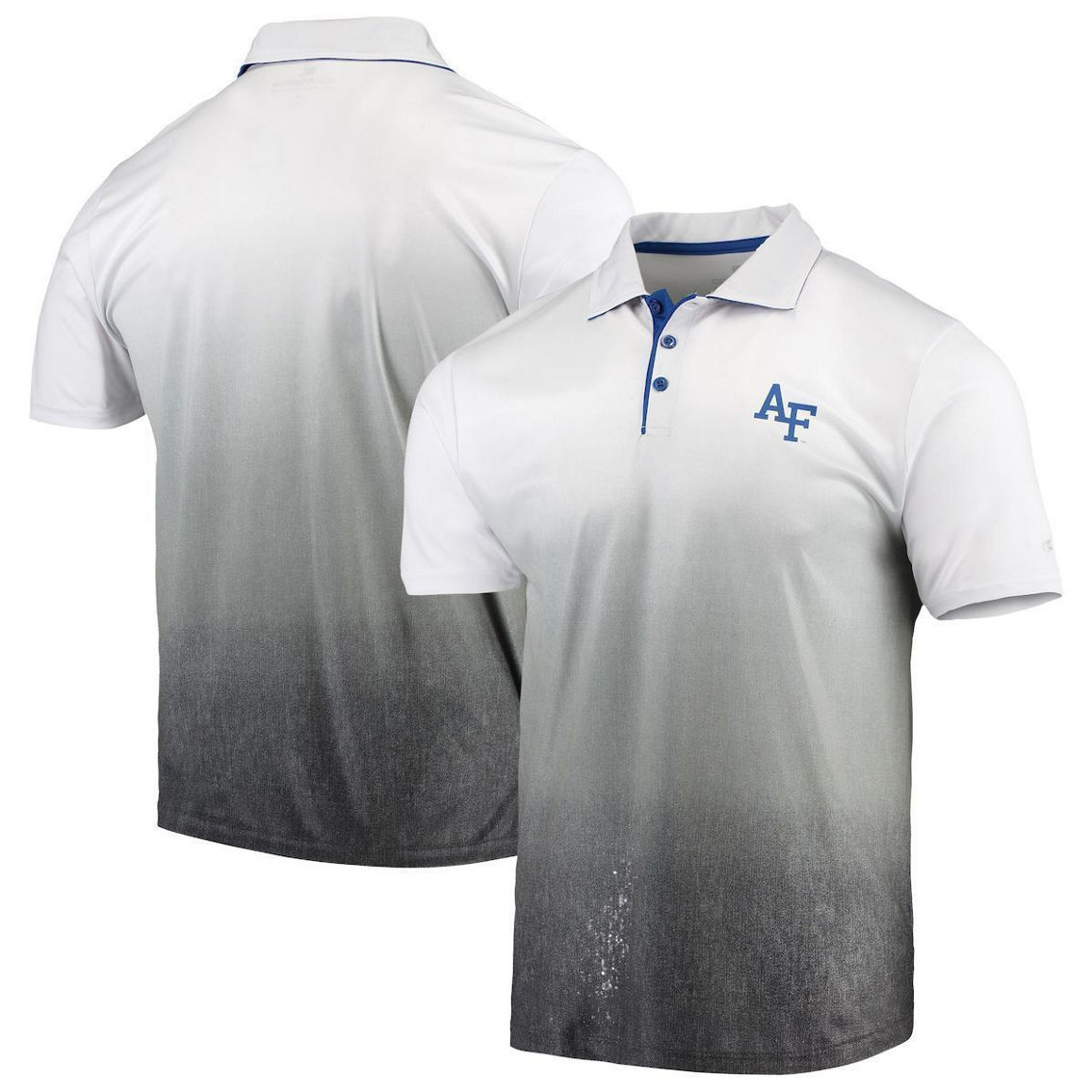 Colosseum Men's Heathered Gray Air Force Falcons Magic Team Logo Polo - Image 2 of 4