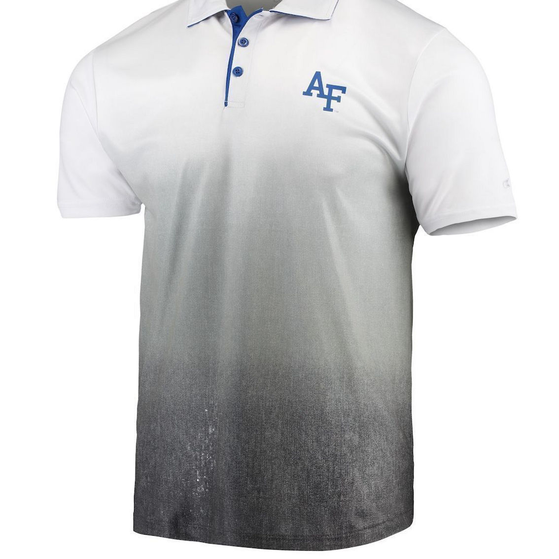 Colosseum Men's Heathered Gray Air Force Falcons Magic Team Logo Polo - Image 3 of 4