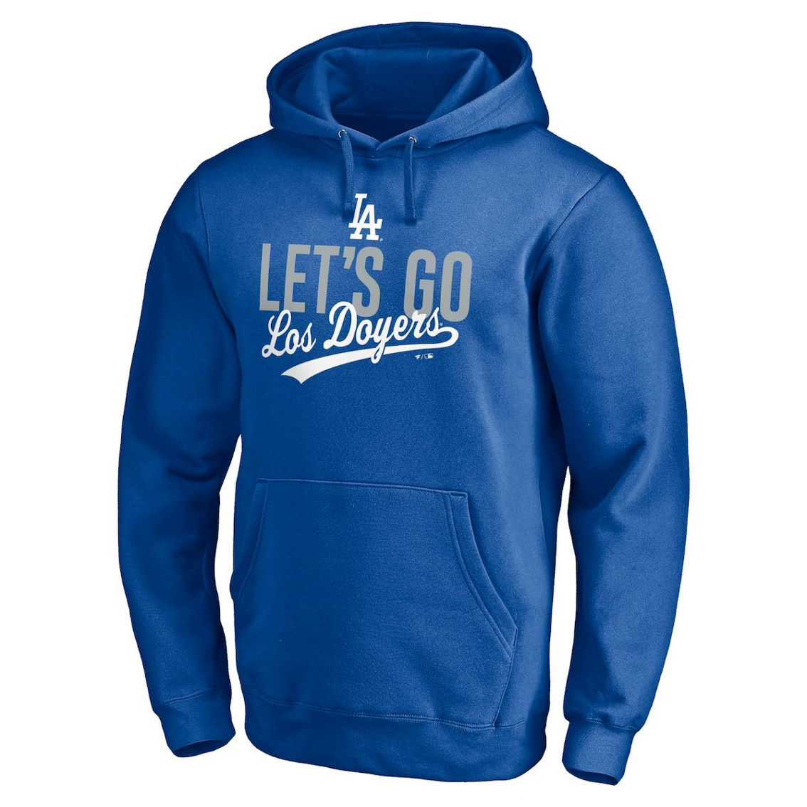 Men's Fanatics Branded Royal Los Angeles Dodgers Hometown Los Doyers Fitted Pullover Hoodie - Image 3 of 4