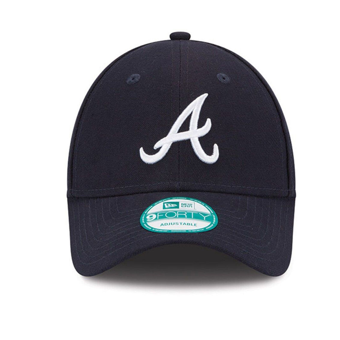 New Era Men's Navy Atlanta Braves League 9FORTY Adjustable Hat - Image 3 of 4