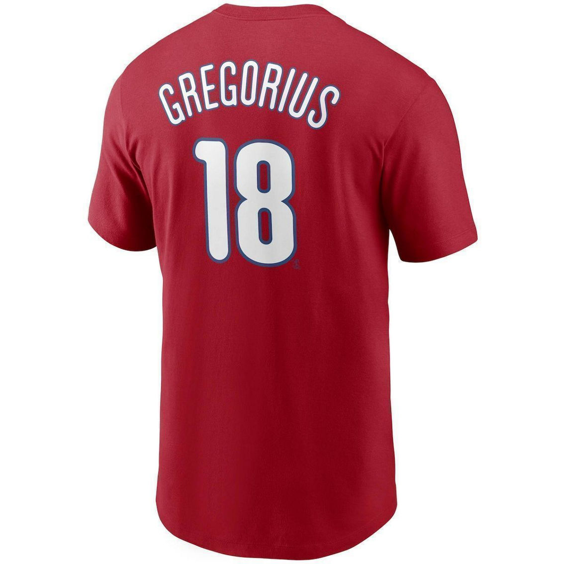 Nike Men's Didi Gregorius Red Philadelphia Phillies Name & Number T-Shirt - Image 4 of 4