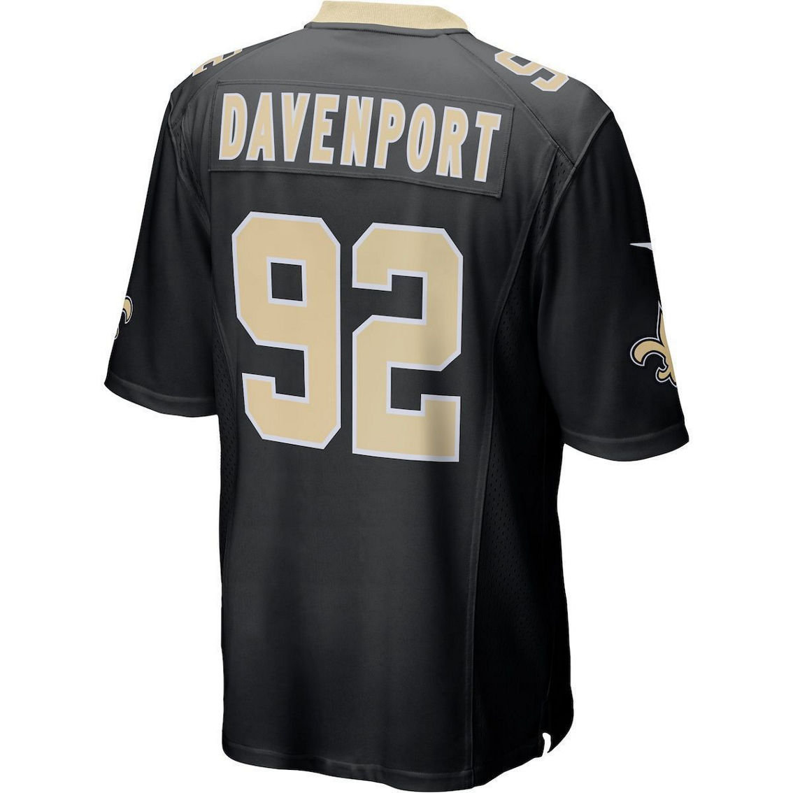 Nike Men's Marcus Davenport Black New Orleans Saints Game Jersey - Image 4 of 4