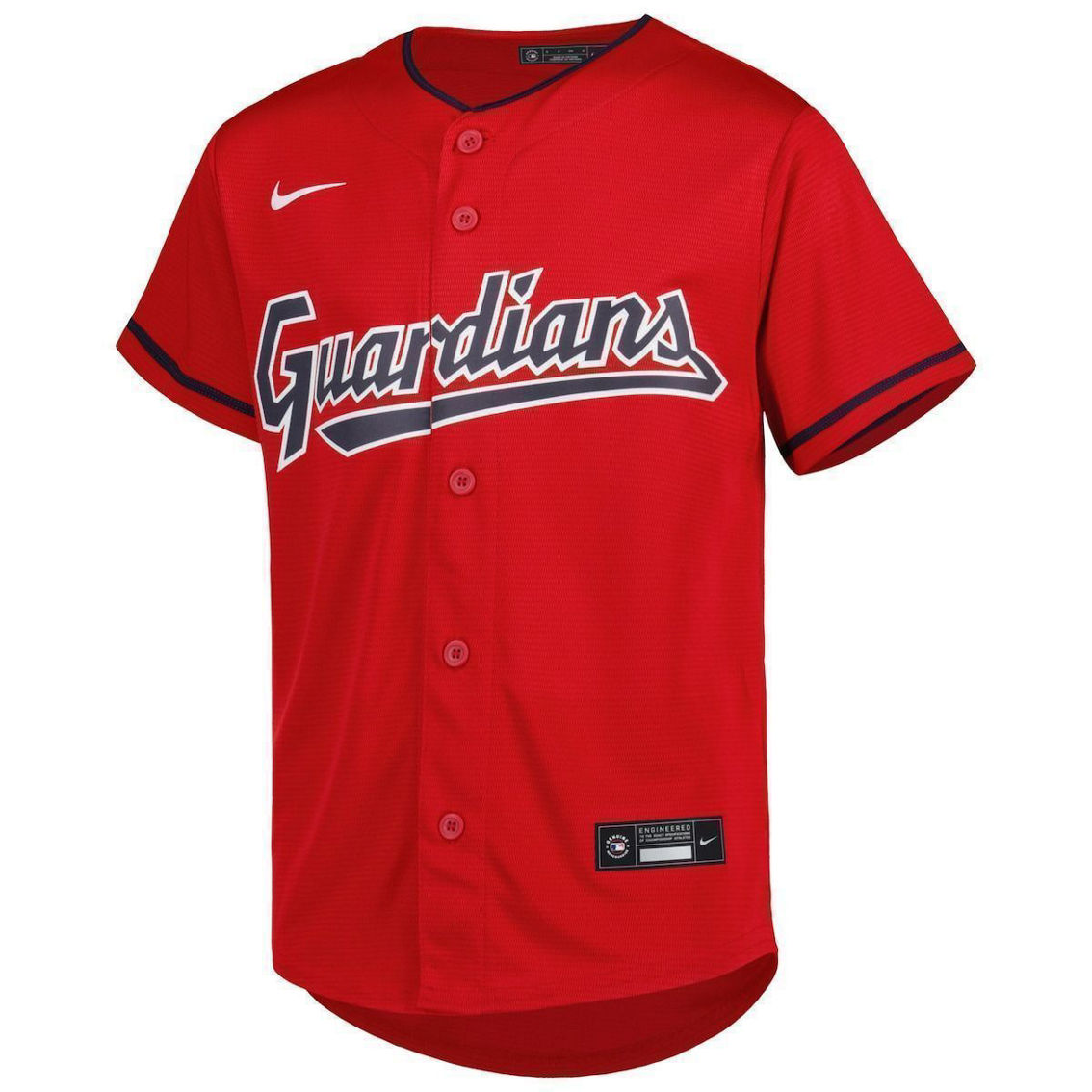Nike Youth Red Cleveland Guardians Alternate Replica Team Jersey - Image 3 of 4