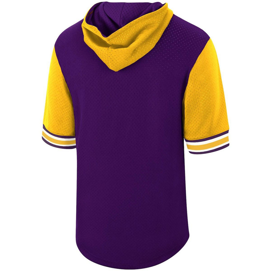 Mitchell & Ness Men's Purple Los Angeles Lakers Hardwood Classics Buzzer Beater Mesh Pullover Hoodie - Image 4 of 4