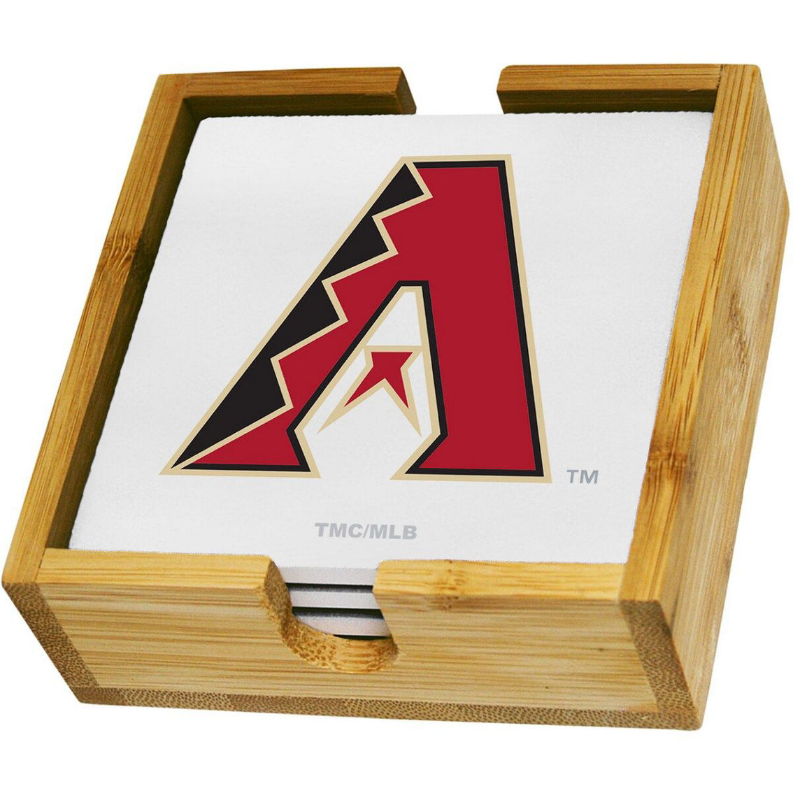 The Memory Company Arizona Diamondbacks Team Logo Four-Pack Square Coaster Set - Image 2 of 2