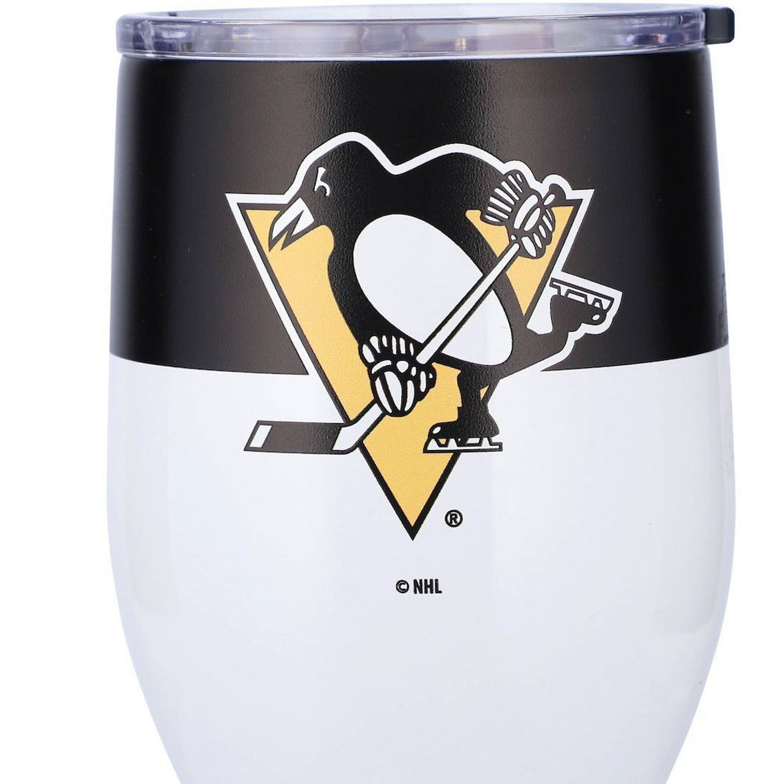 Logo Brands Pittsburgh Penguins 16oz. Colorblock Stainless Steel Curved Tumbler - Image 2 of 4