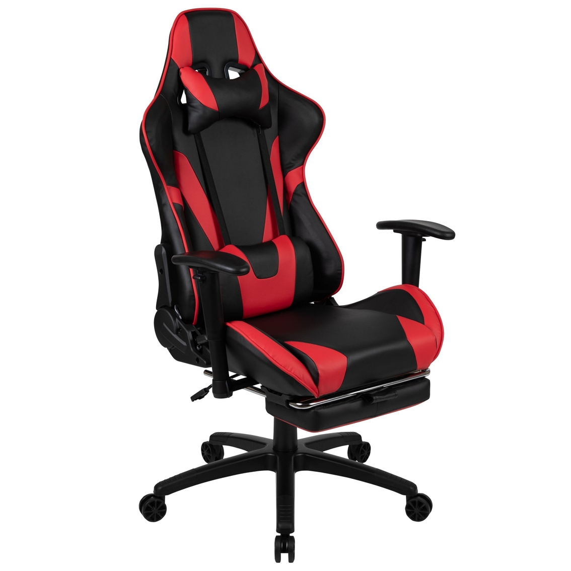 Flash Furniture Red Reclining Gaming Chair with Footrest - Image 2 of 5