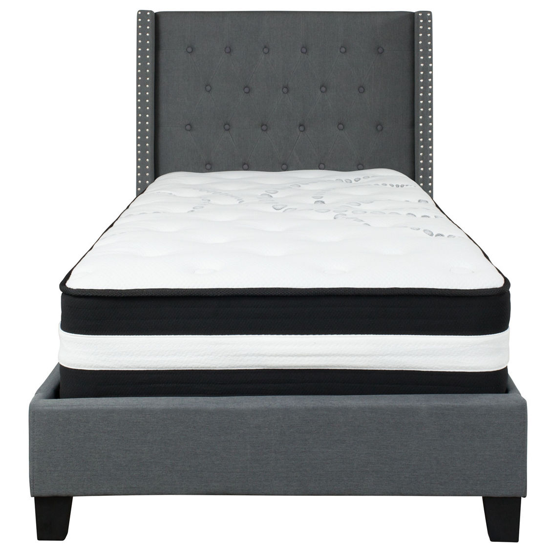 Flash Furniture Platform Bed with Pocket Spring Mattress - Image 5 of 5