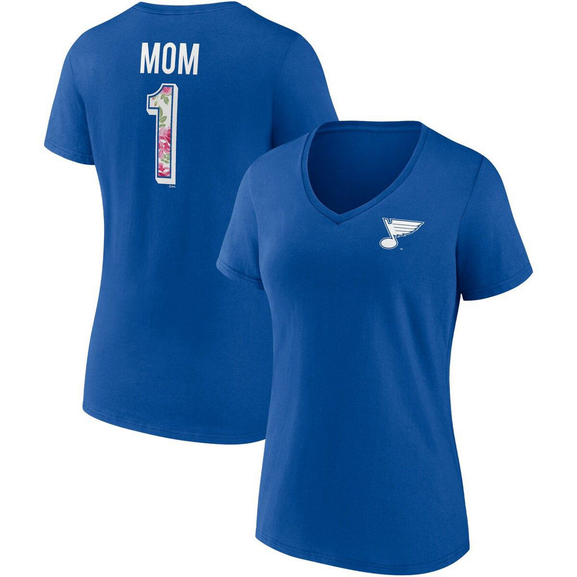 Fanatics Branded Women's Blue St. Louis Blues Team Mother's Day V