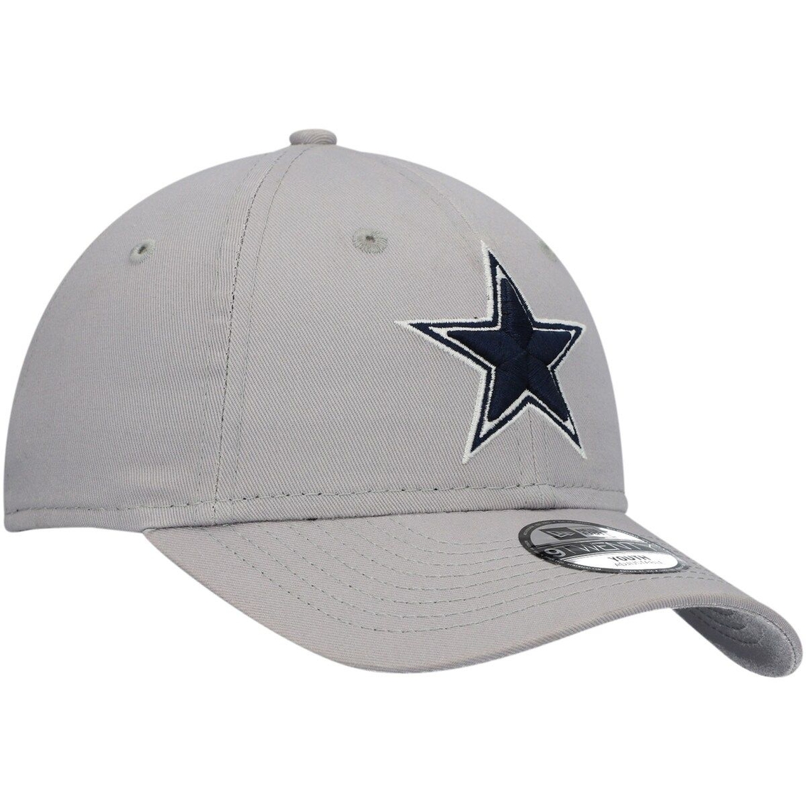 New Era Youth Gray Dallas Cowboys Core Classic 2.0 9TWENTY Adjustable Hat - Image 4 of 4