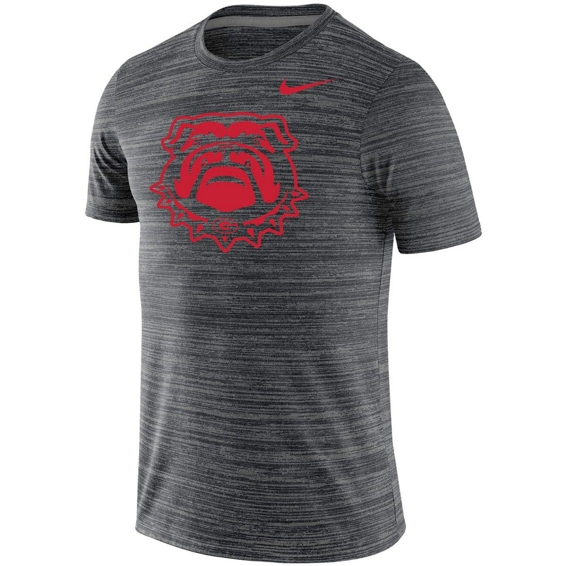 Nike Men's Black Georgia Bulldogs Big & Tall Performance Velocity Space Dye T-Shirt - Image 3 of 4