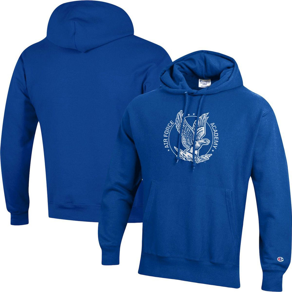Champion Men's Royal Air Force Falcons Vault Logo Reverse Weave Pullover Hoodie - Image 2 of 4