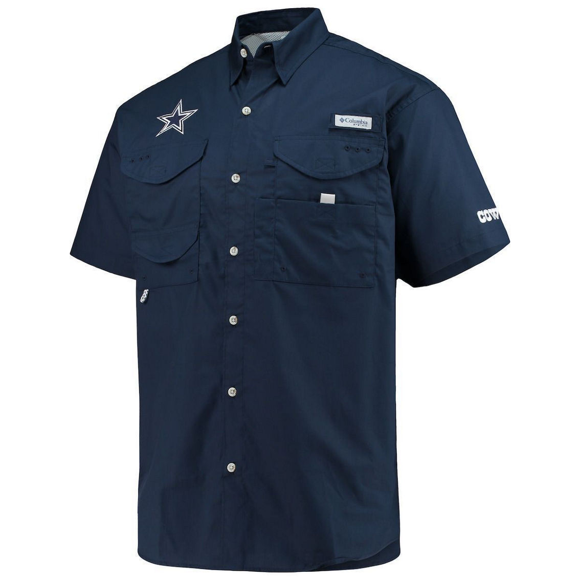 Columbia Men's Navy Dallas Cowboys Bonehead Button-Up Shirt - Image 3 of 4