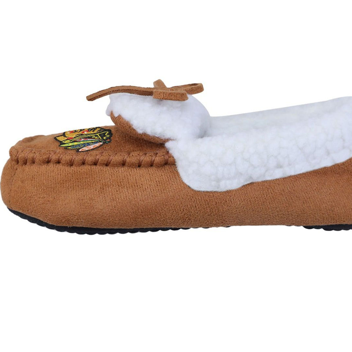 FOCO Youth Chicago Blackhawks Moccasin Slippers - Image 3 of 4