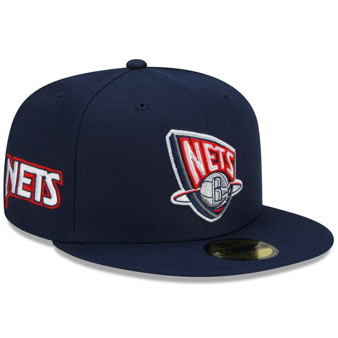 New Era Men's Navy Brooklyn Nets 2021/22 City Edition Alternate 59FIFTY Fitted Hat - Image 4 of 4