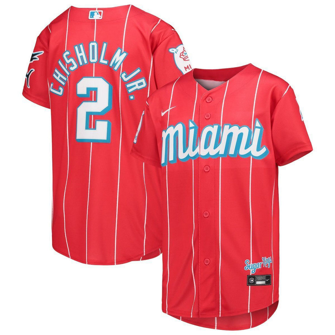 Toddler Nike Red Miami Marlins MLB City Connect Replica Team Jersey
