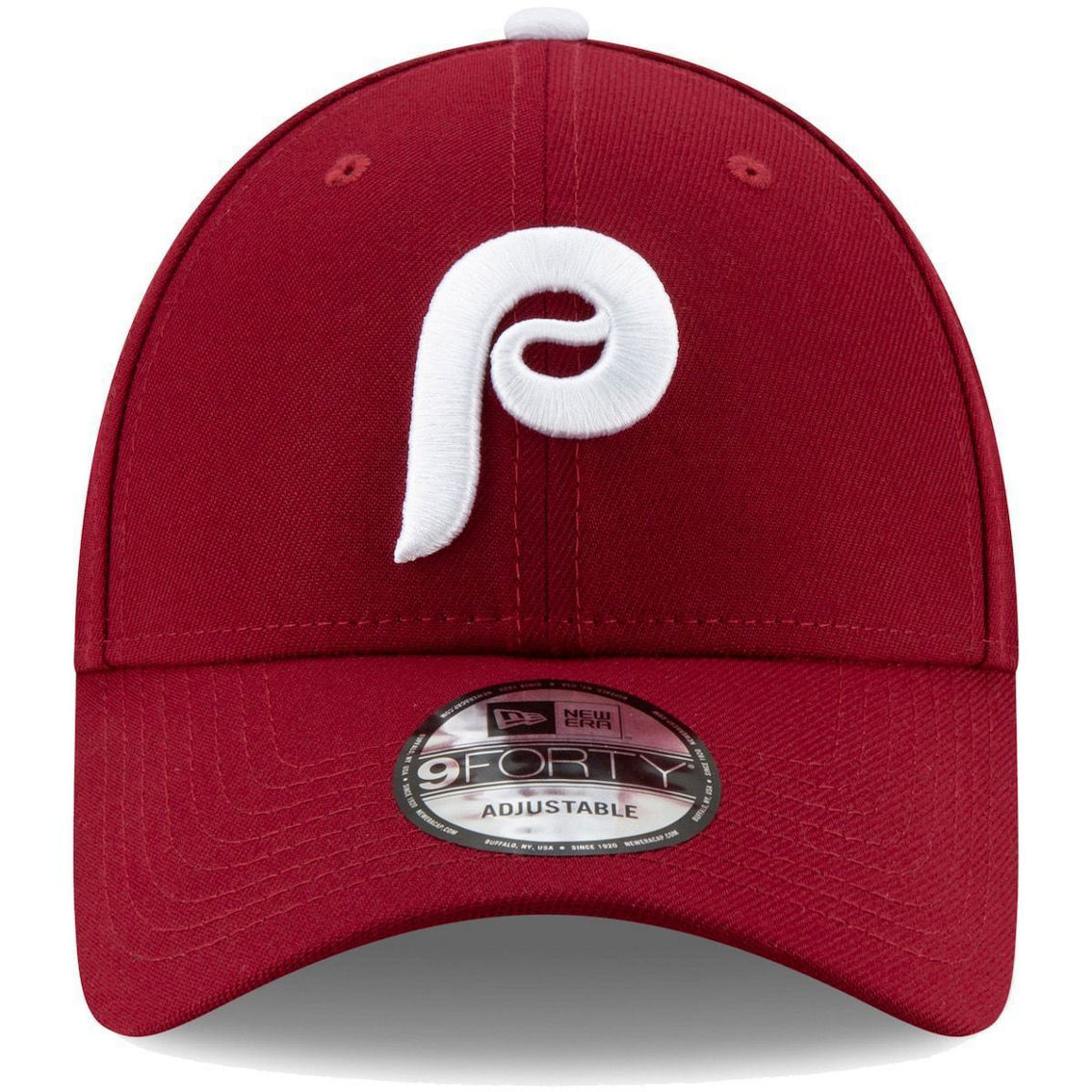 New Era Men's Maroon Philadelphia Phillies Alternate 2 The League 9FORTY Adjustable Hat - Image 3 of 4