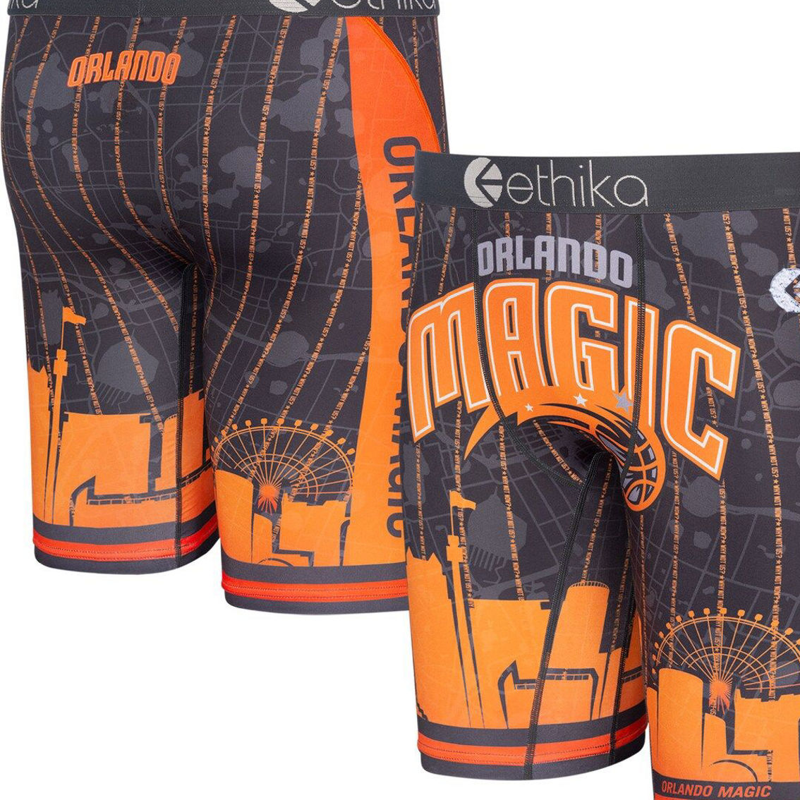 Ethika For Fanatics Youth Black/orange Orlando Magic 2021/22 City Edition  Boxer Briefs, Fan Shop