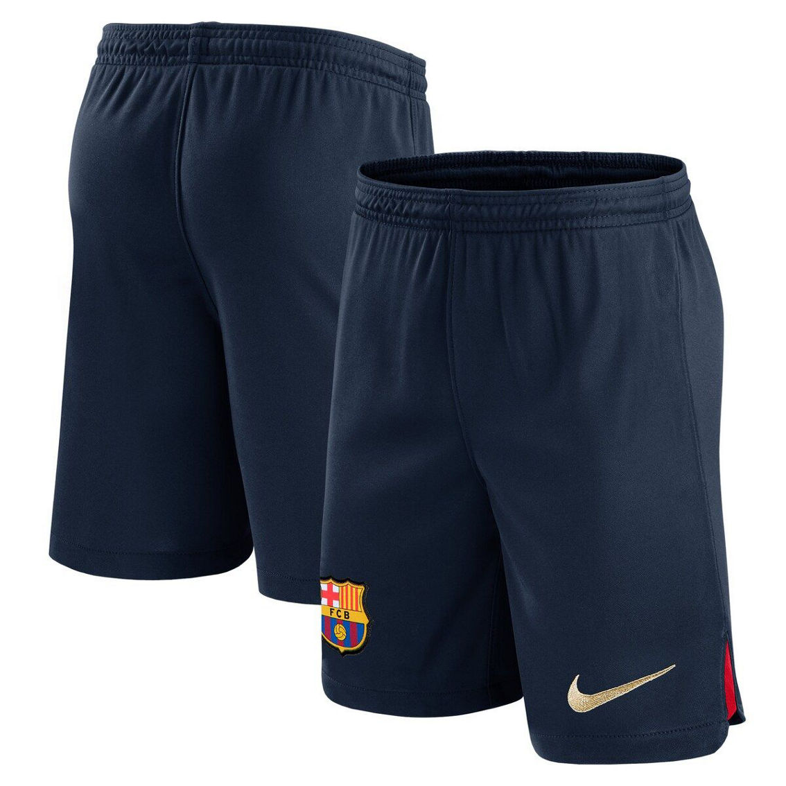 Nike Men's Navy Barcelona 2022/23 Team Performance Stadium Shorts - Image 2 of 4