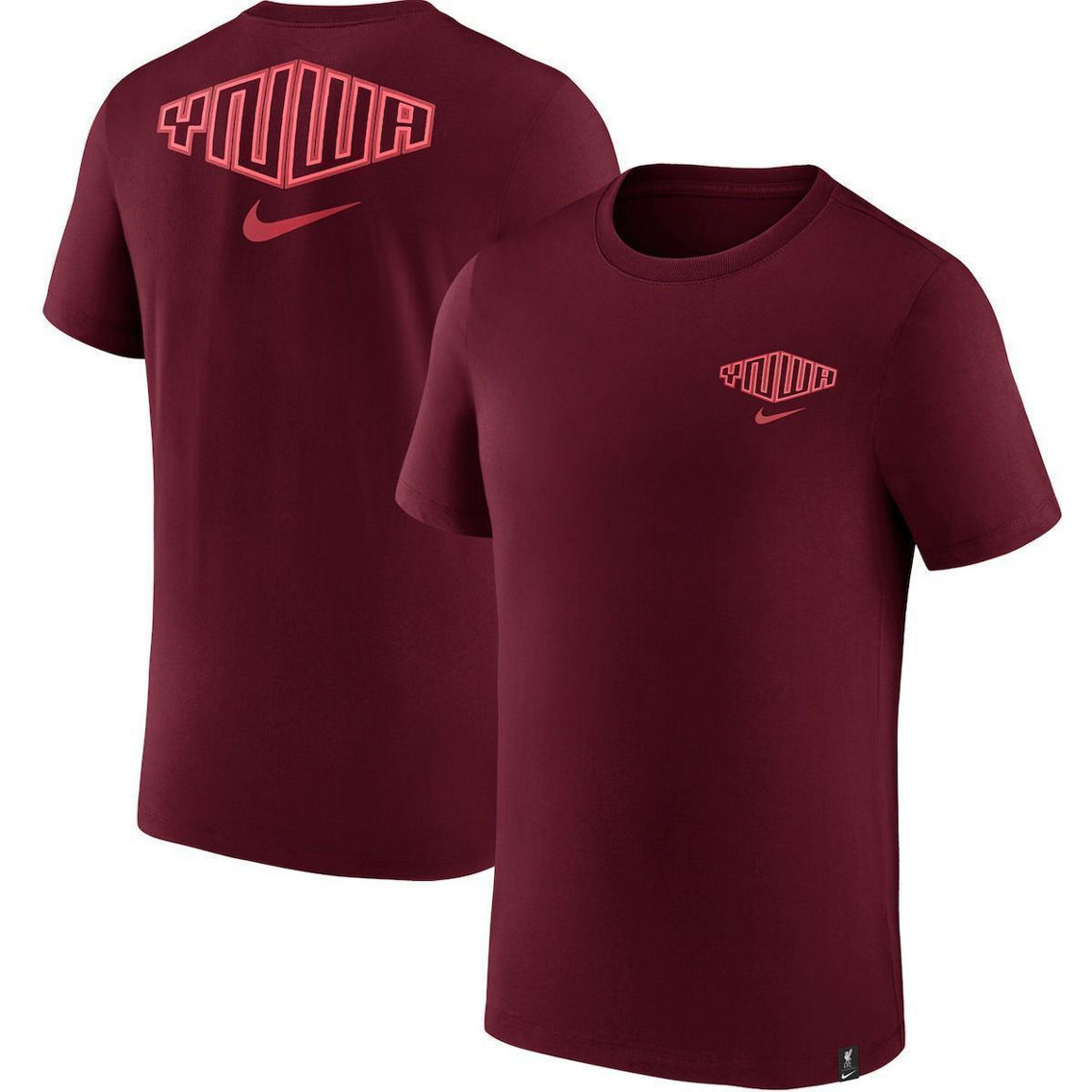 Men's Nike Burgundy Liverpool Team Voice T-Shirt - Image 1 of 4