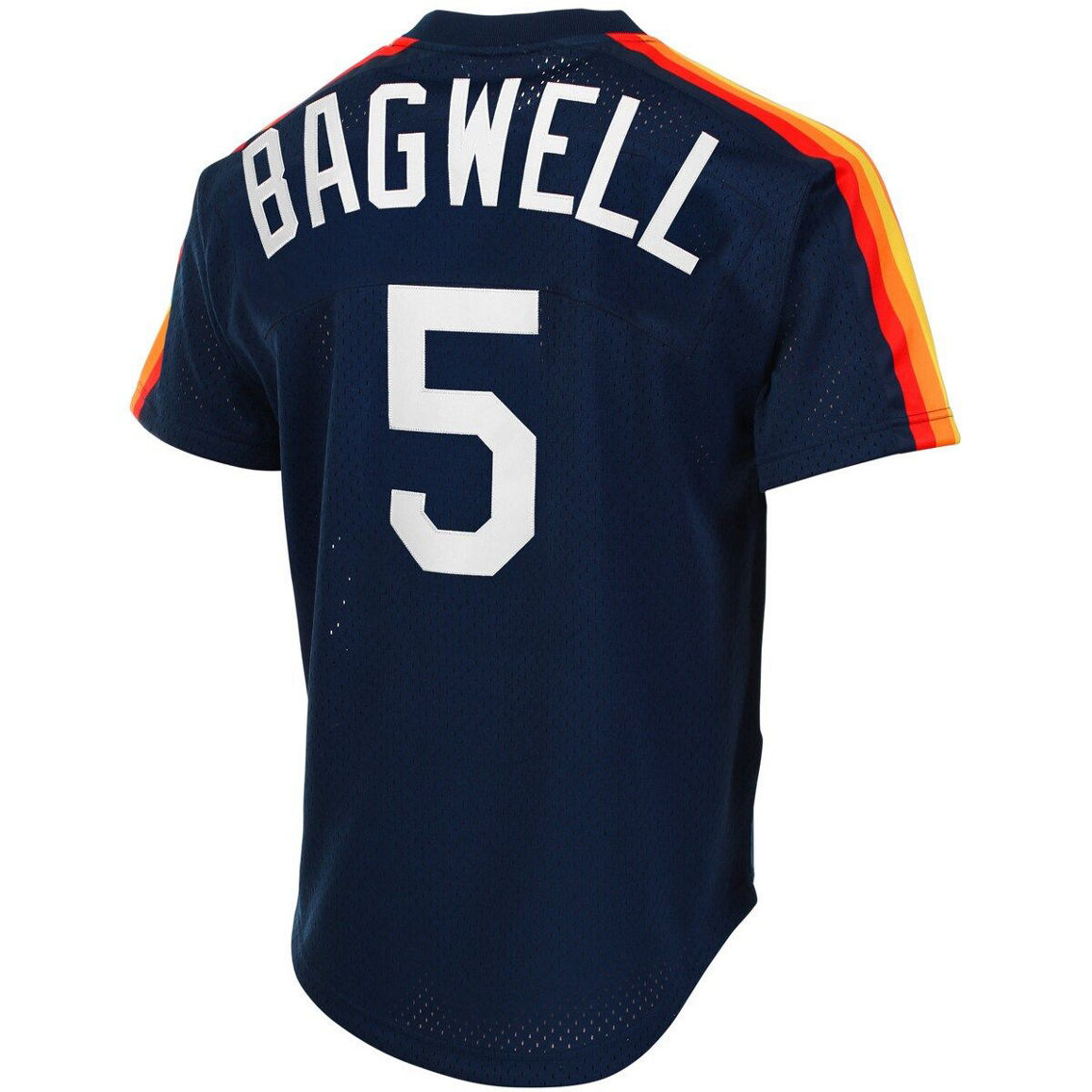 Mitchell & Ness Men's Jeff Bagwell Navy Houston Astros Cooperstown Mesh Batting Practice Jersey - Image 4 of 4