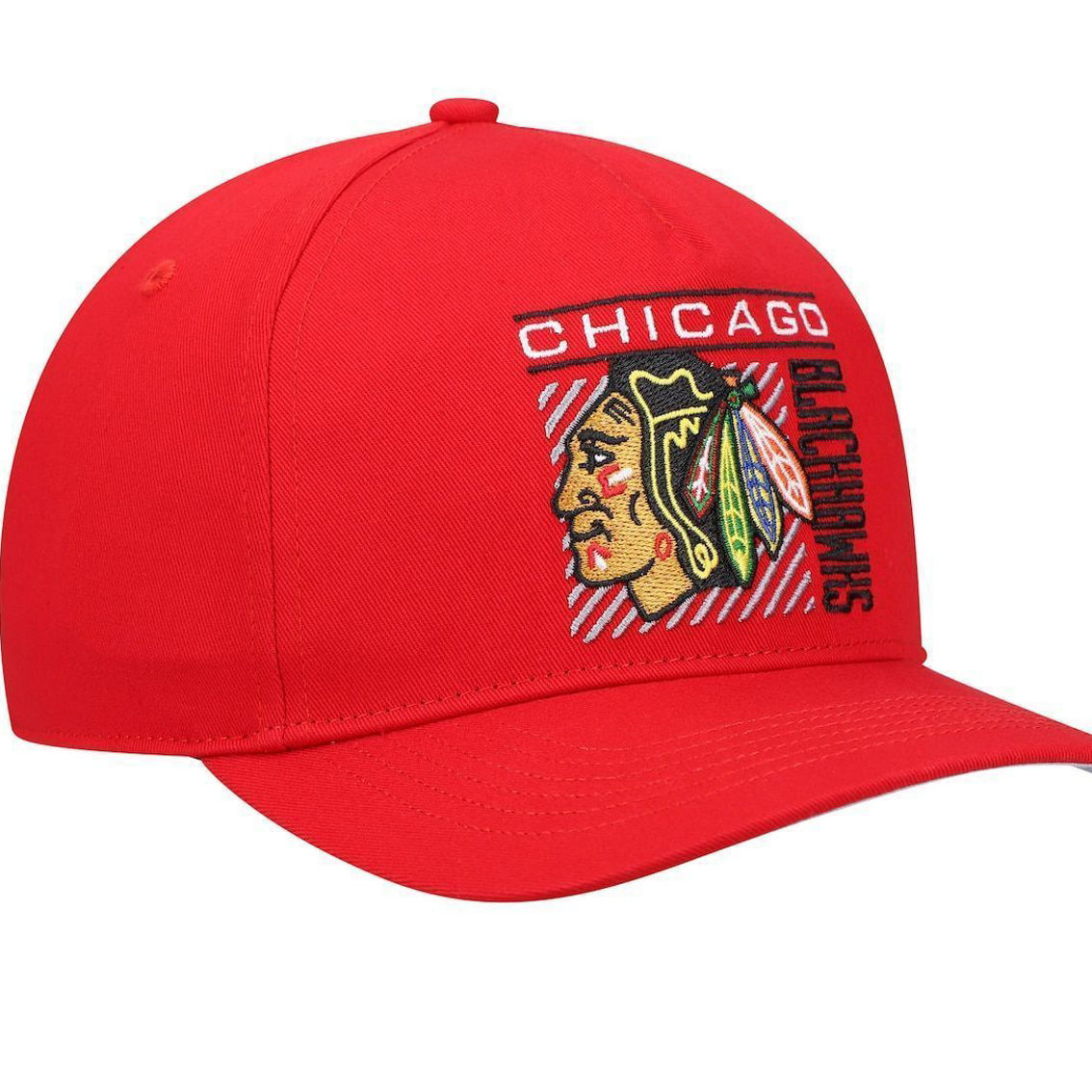 '47 Men's Red Chicago Blackhawks Reflex Hitch Snapback Hat - Image 4 of 4