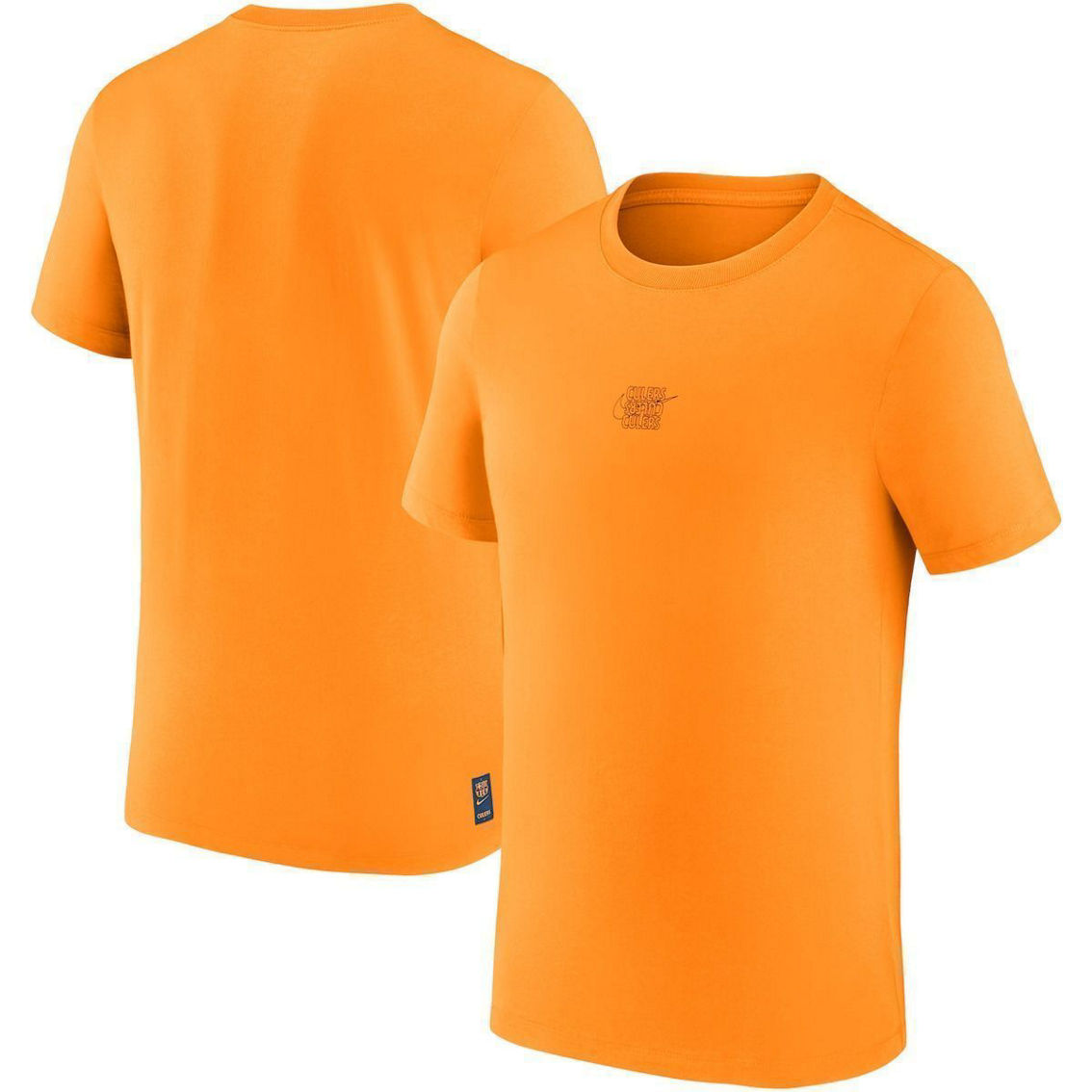 Nike Men's Orange Barcelona Club Swoosh T-Shirt - Image 2 of 4