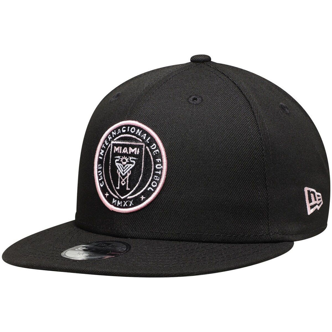 New Era Youth Black Inter Miami CF 9FIFTY Team Logo Snapback Hat - Image 2 of 4