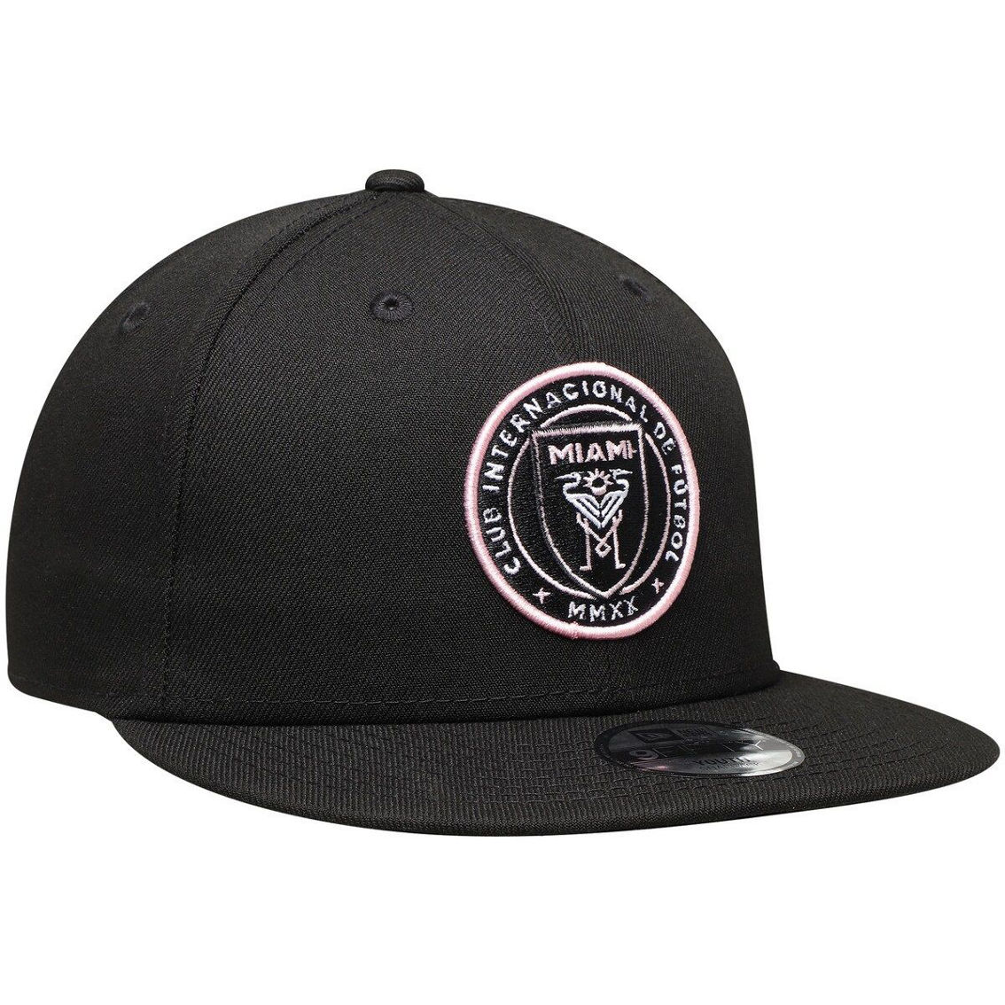 New Era Youth Black Inter Miami CF 9FIFTY Team Logo Snapback Hat - Image 4 of 4